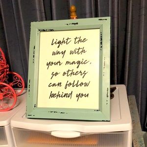 Shabby Chic Photo Frame with pic 10 x 12